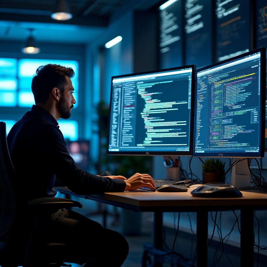 HealthTech AI ofis çalışma ortamı